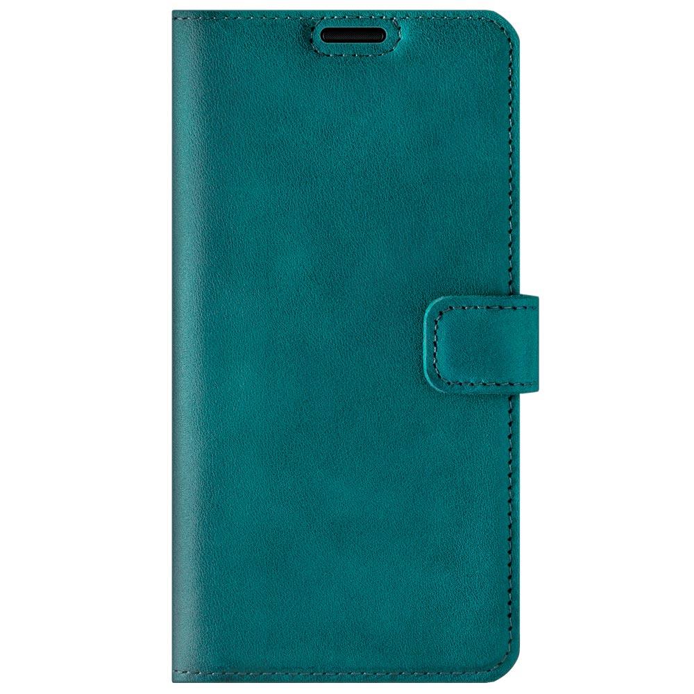 Genuine leather Kickstand Premium RFID - Turquoise - TPU Black