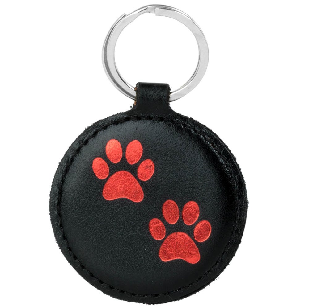 Keychain - Costa Black - Two Paws Red