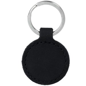 Coin Holder Keychain - Nubuck Black 