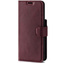 Genuine leather Kickstand Premium RFID - Burgundy - TPU Black