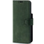 Genuine leather Kickstand Prestige RFID - Nubuck Dark Green - TPU Black