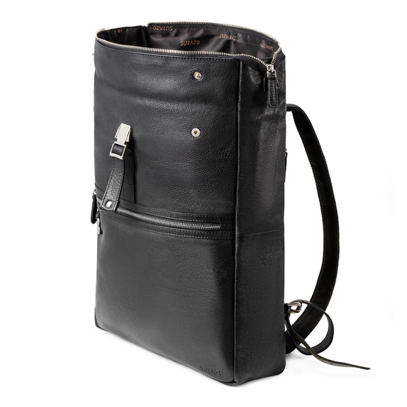 Leather Backpack Roll-Top Premium