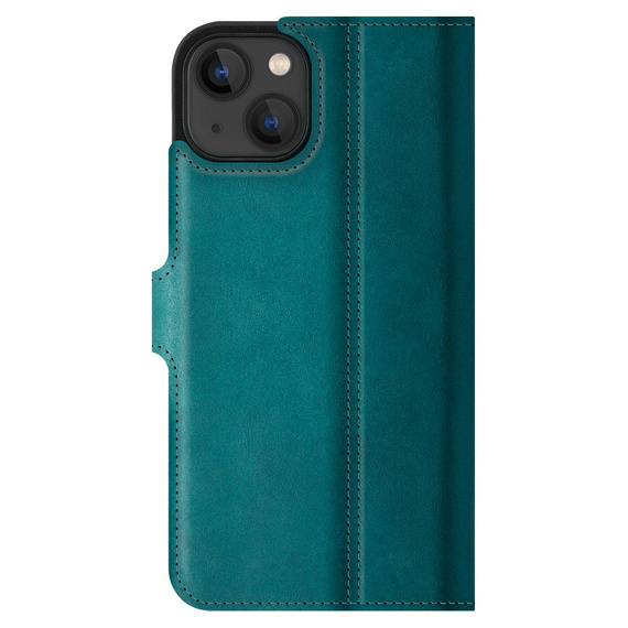 Genuine leather Kickstand Prestige RFID - Turquoise - TPU Black