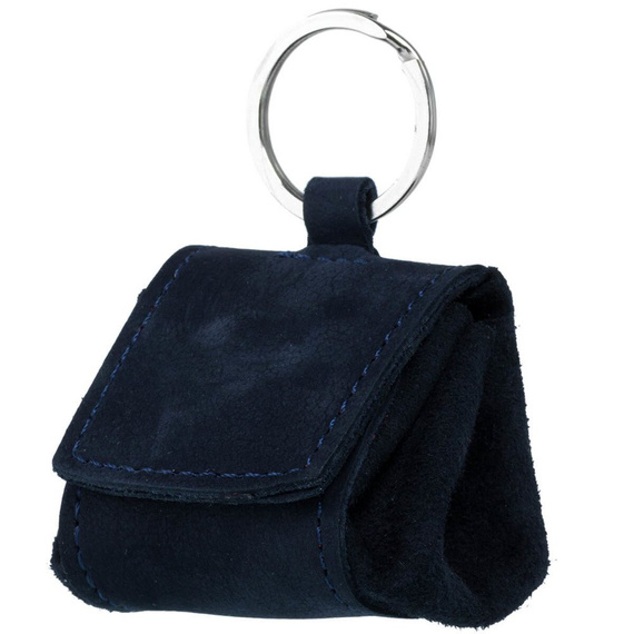 Coin Pouch - Nubuck Navy Blue